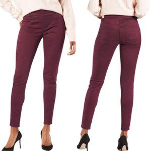 Liverpool Jeans Chloe Pull On Cassis Maroon Stretch Denim Size 6/28 NEW